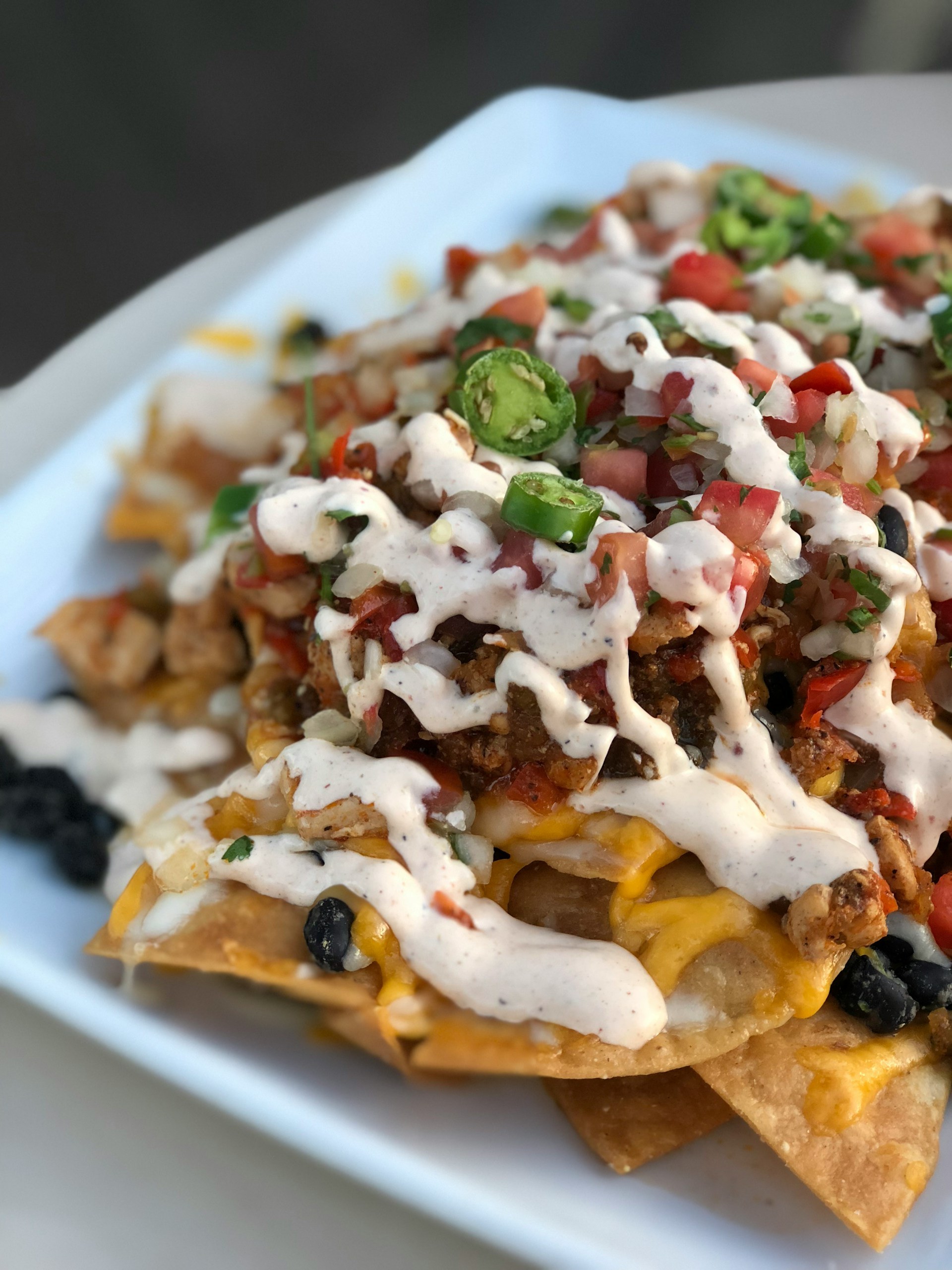 Loaded Nachos stock image Natasha Bhogal