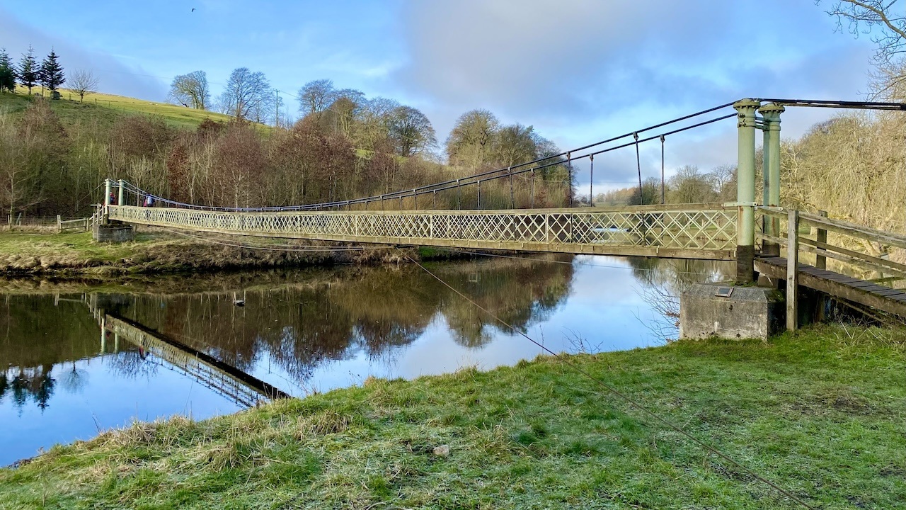 Hebden suspension bridge 1