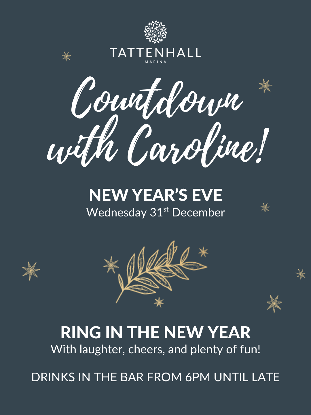 TH Countdown with Caroline Poster Blue