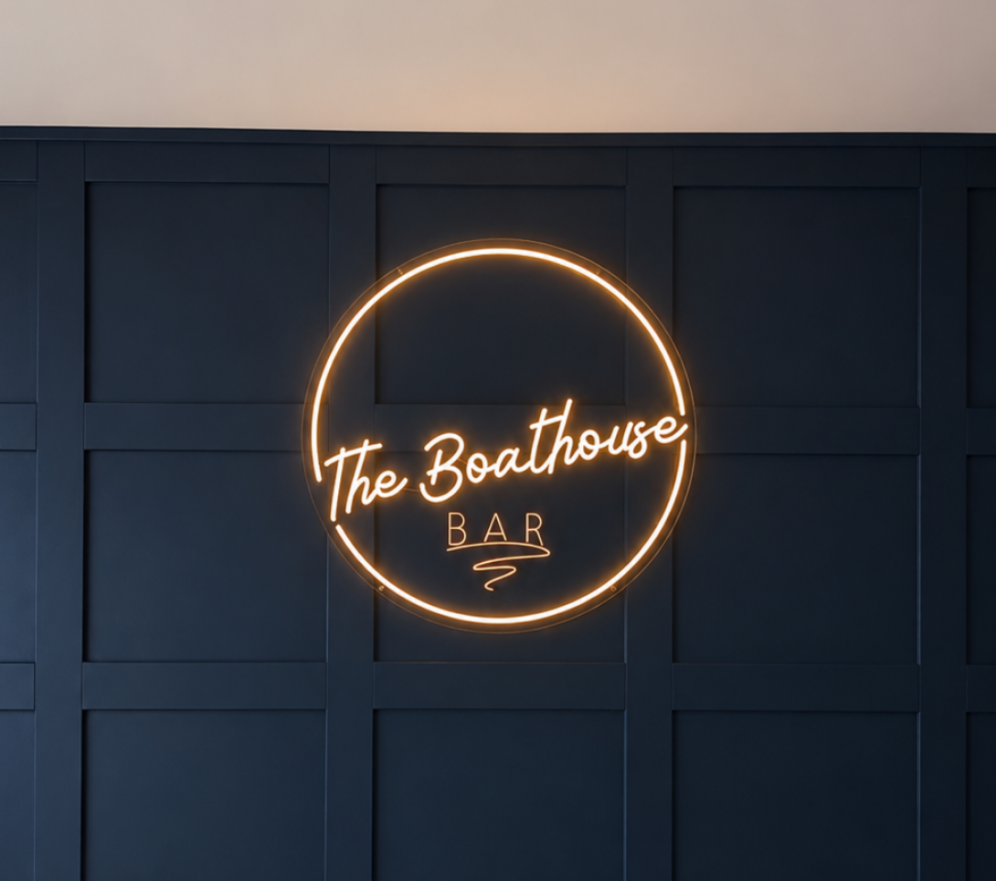 Boathouse sign portrait